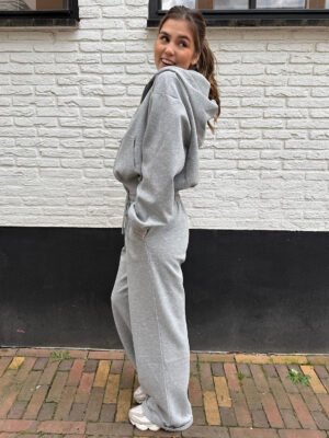 Wide leg jogger Noa - Grijs