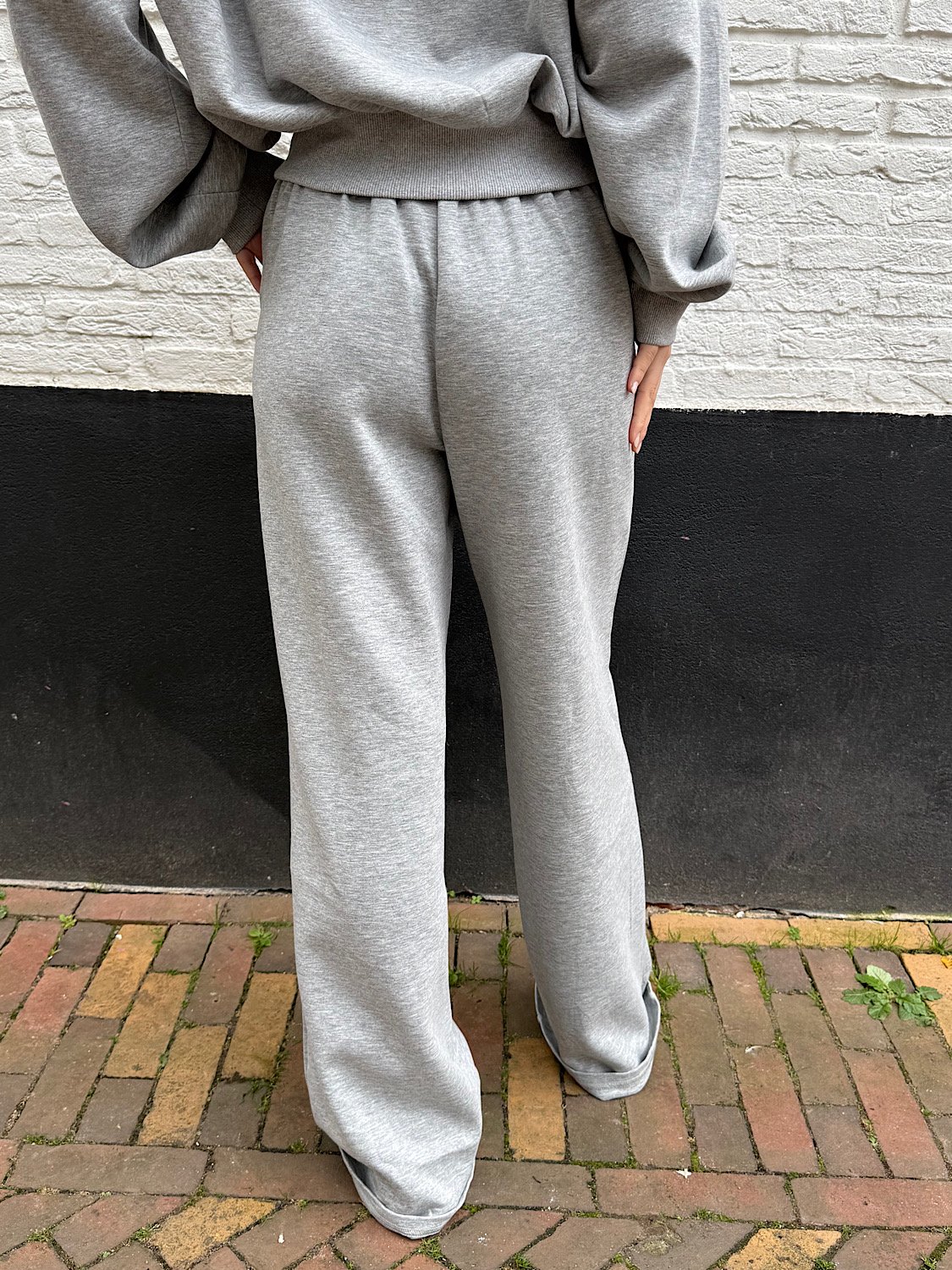 Wide leg jogger Noa - Grijs