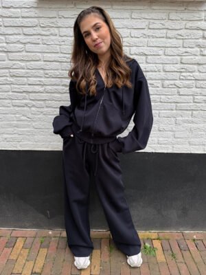 Wide leg jogger Noa - Navy