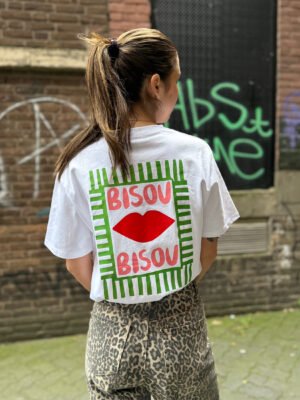 Wit t-shirt Bisou
