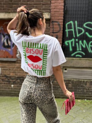 Wit t-shirt Bisou