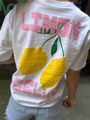 Wit t-shirt limon cello