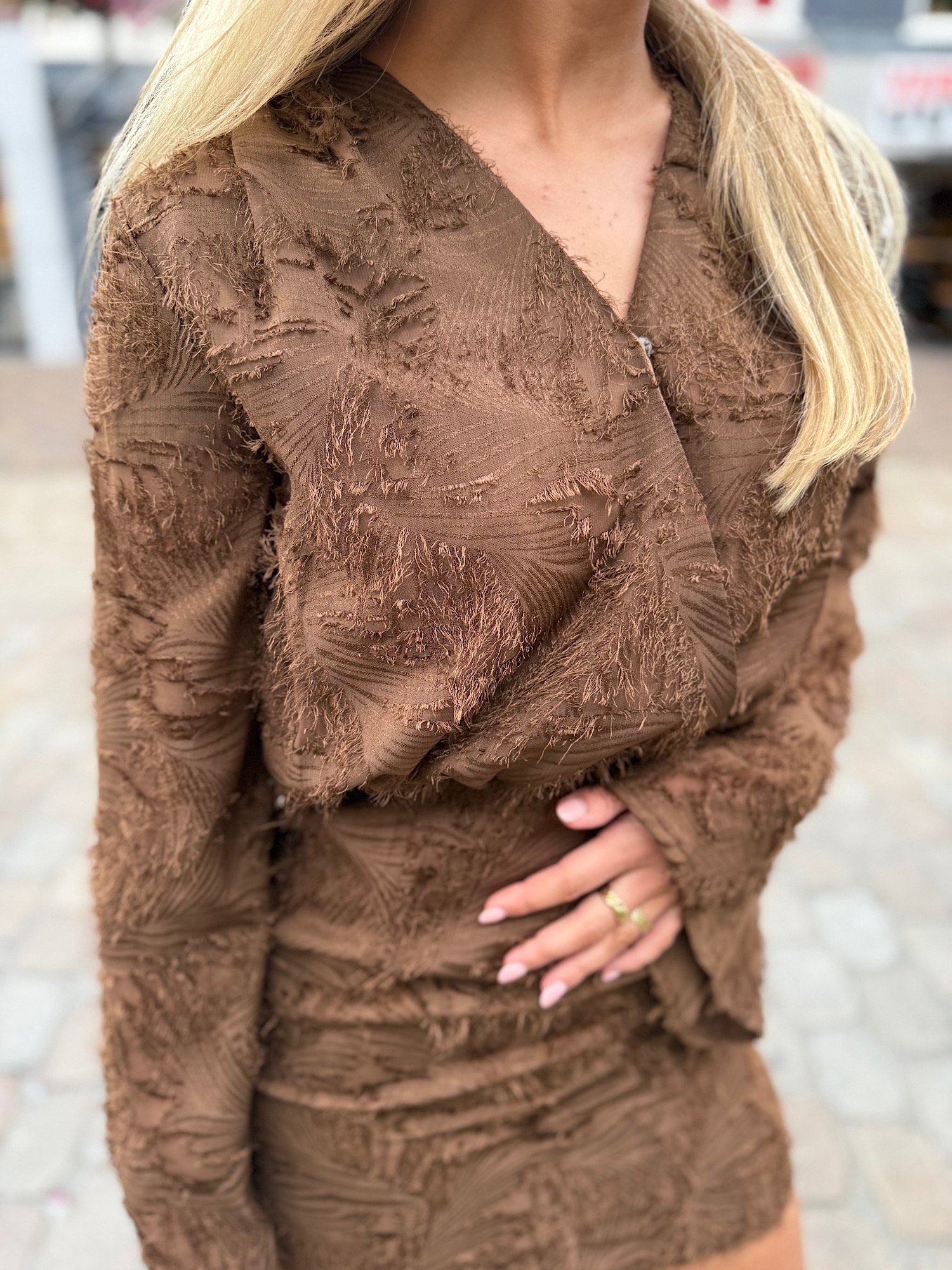 ZM - Bruin fluf jurkje Mila