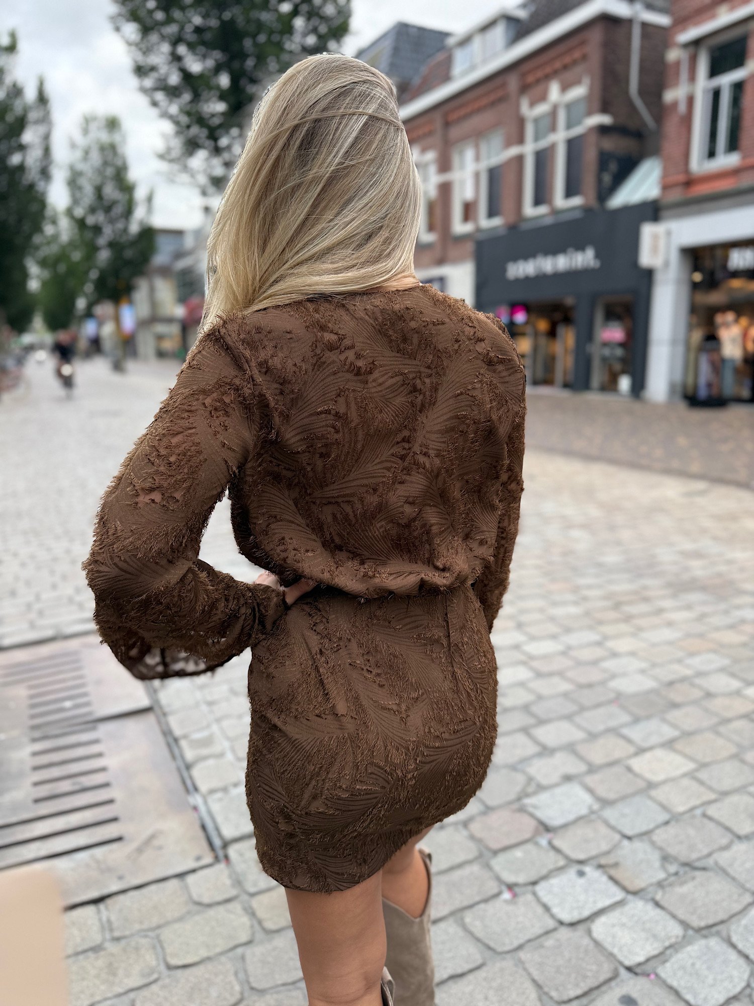 ZM - Bruin fluf jurkje Mila