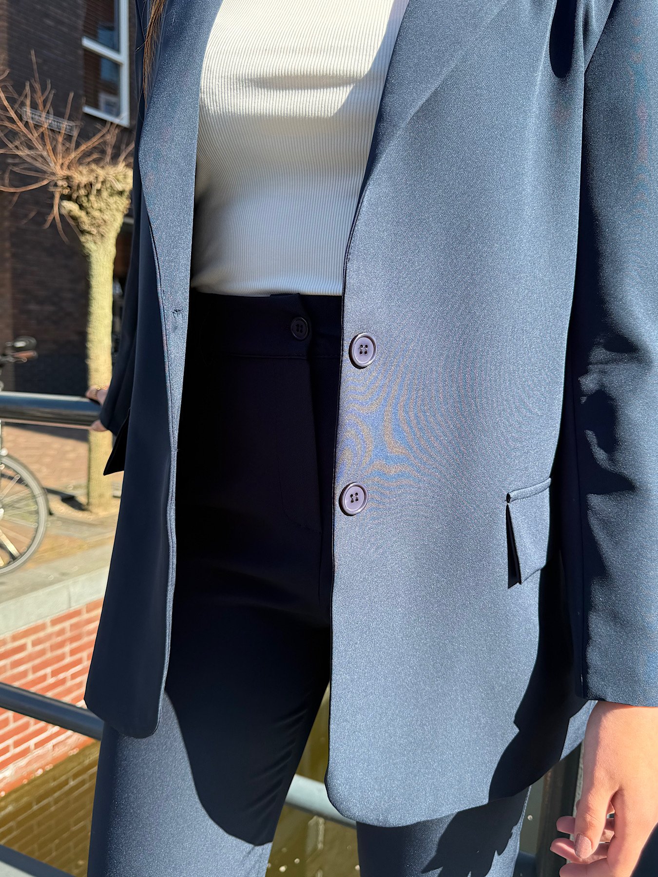 ZM - navy oversized blazer