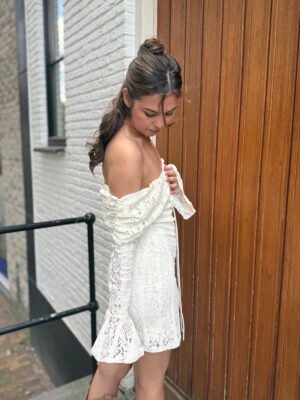 Ecru kanten jurk Amara Ecru kanten jurk Amara