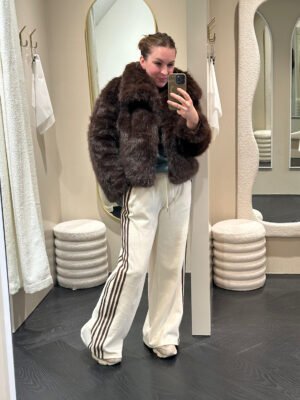 Faux fur jas Lily - bruin