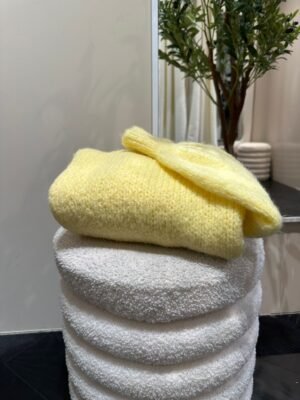 Gele gebreide trui LUMI