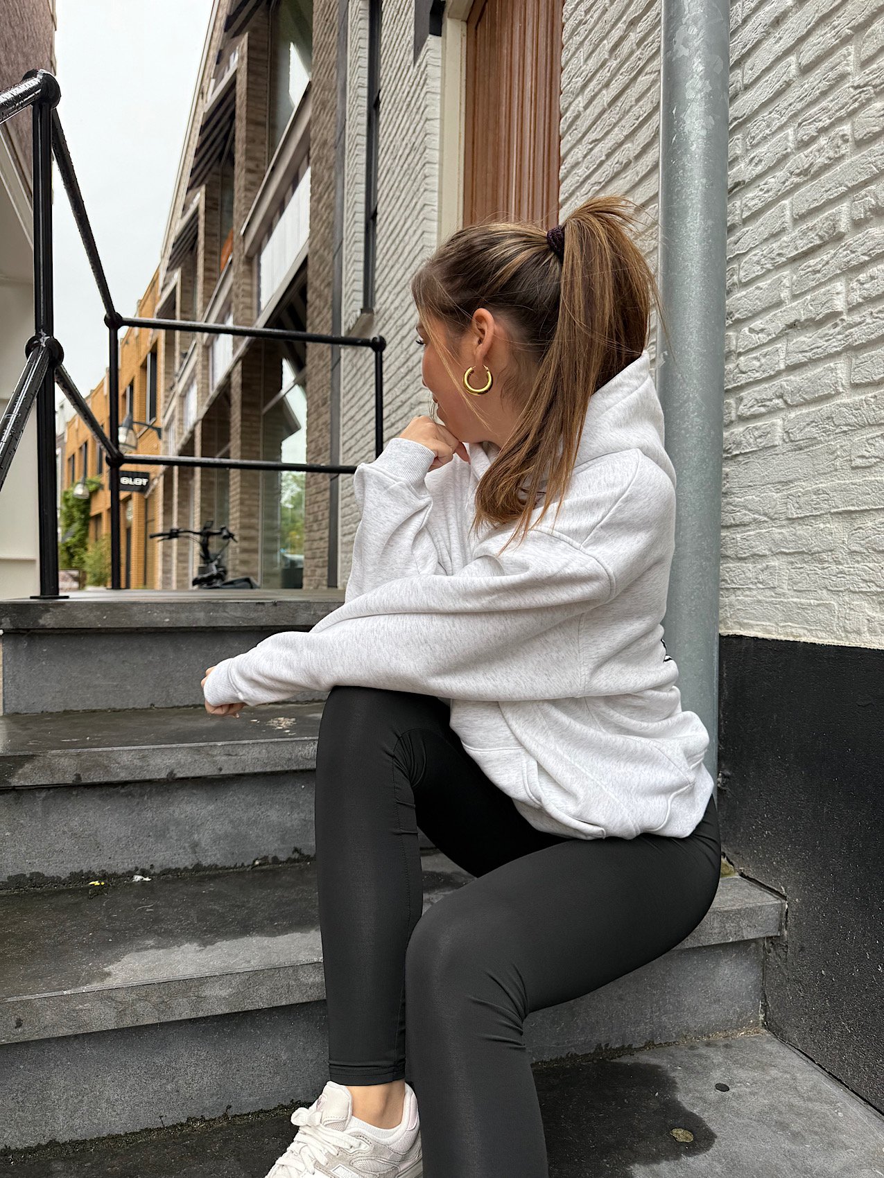 Grijze hoodie lucky seven