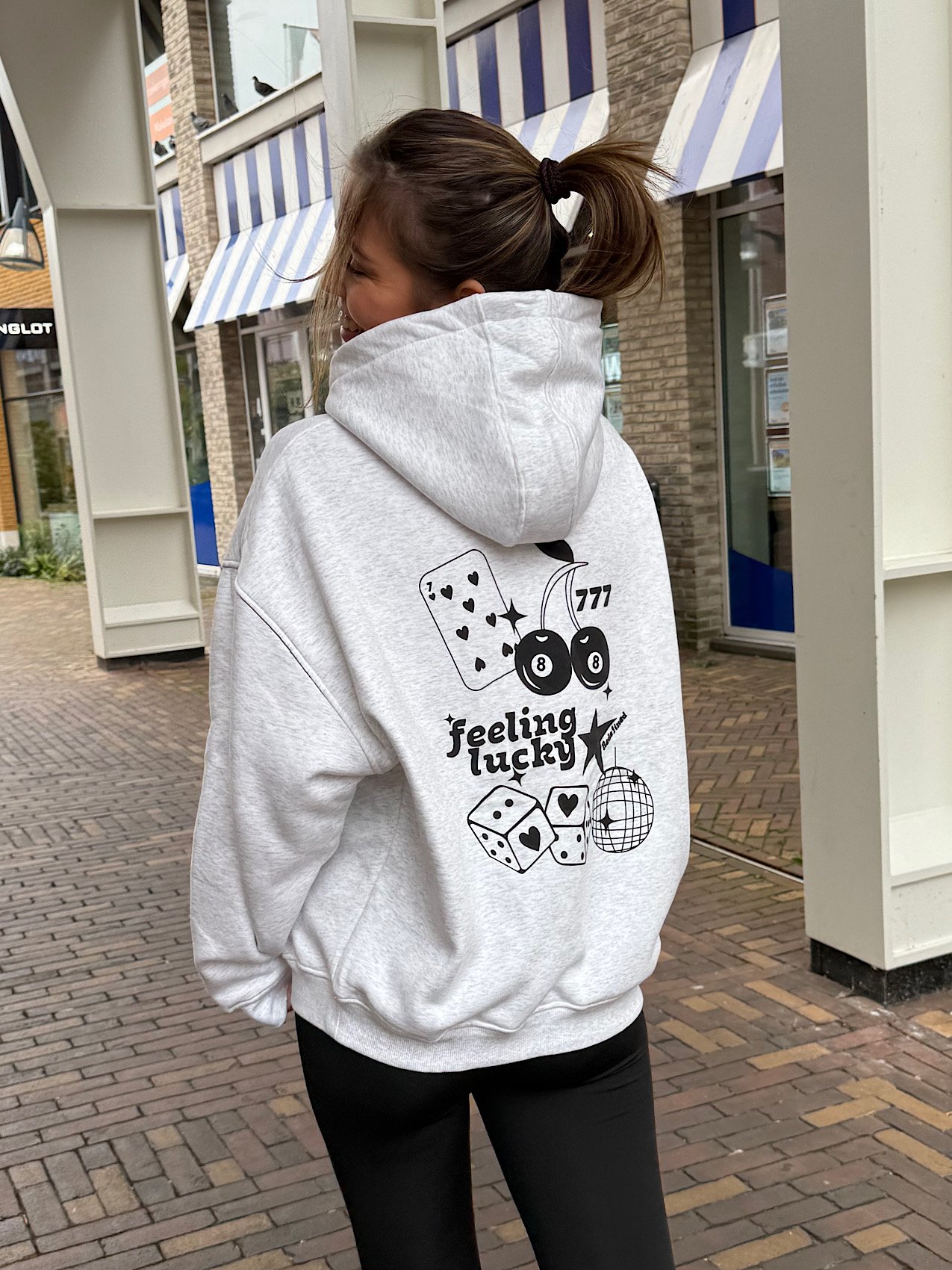 Grijze hoodie lucky seven