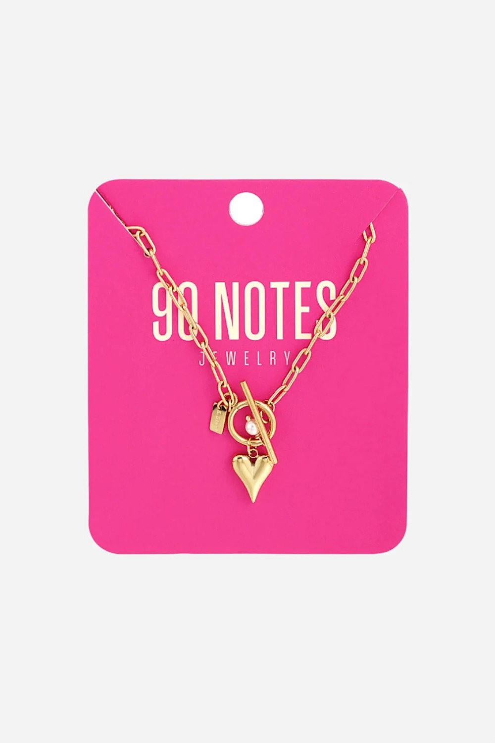 Heart Lock ketting - Goud