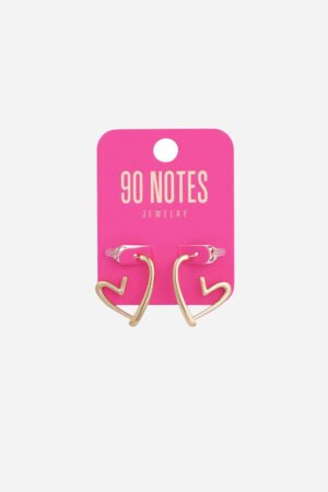 Heartfelt Hoop oorbellen - Goud