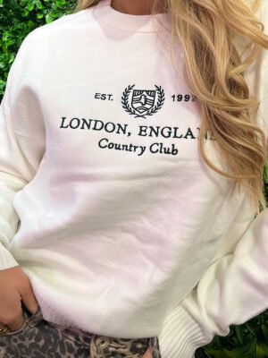 London knit sweater - wit