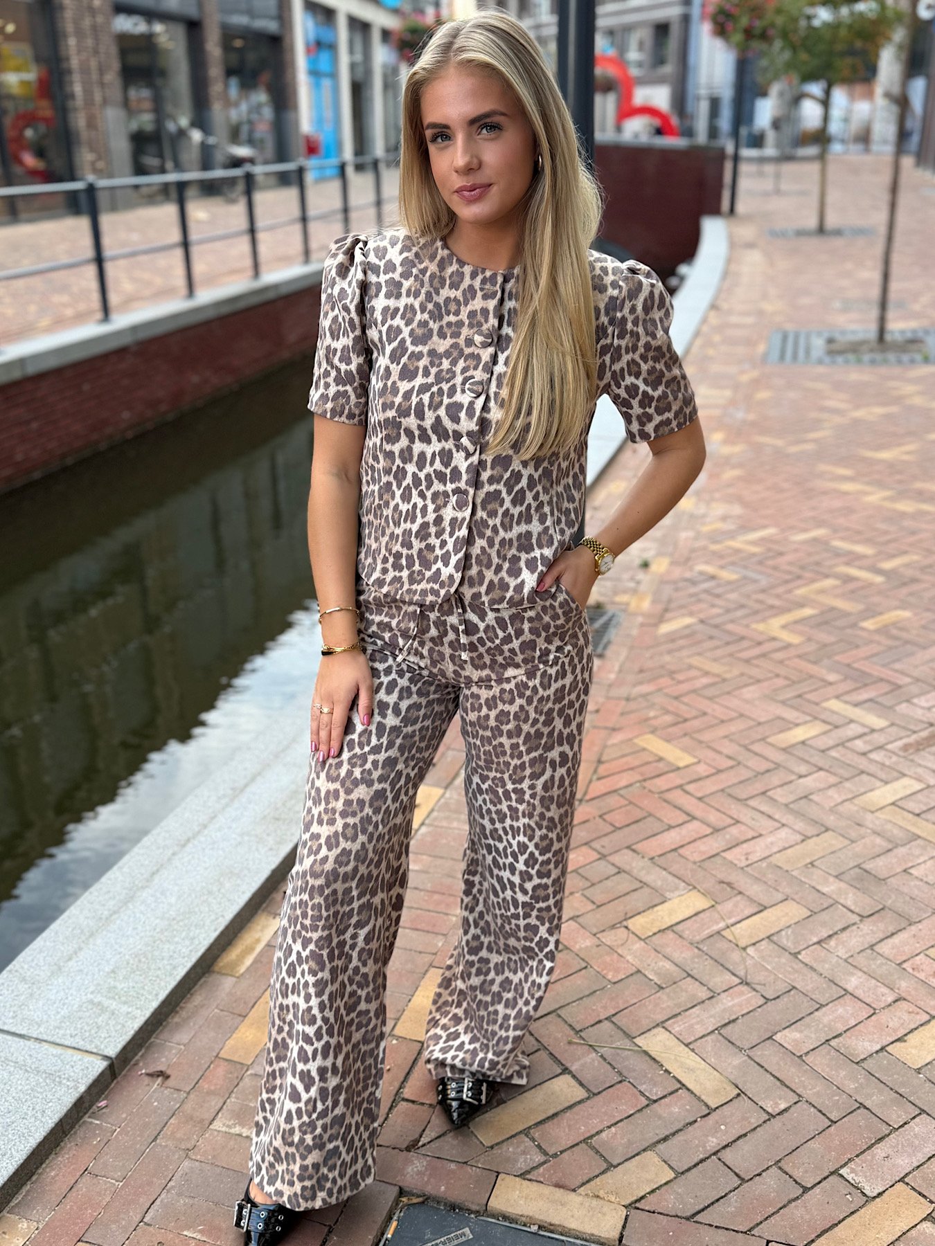 ZM - leopard studio broek