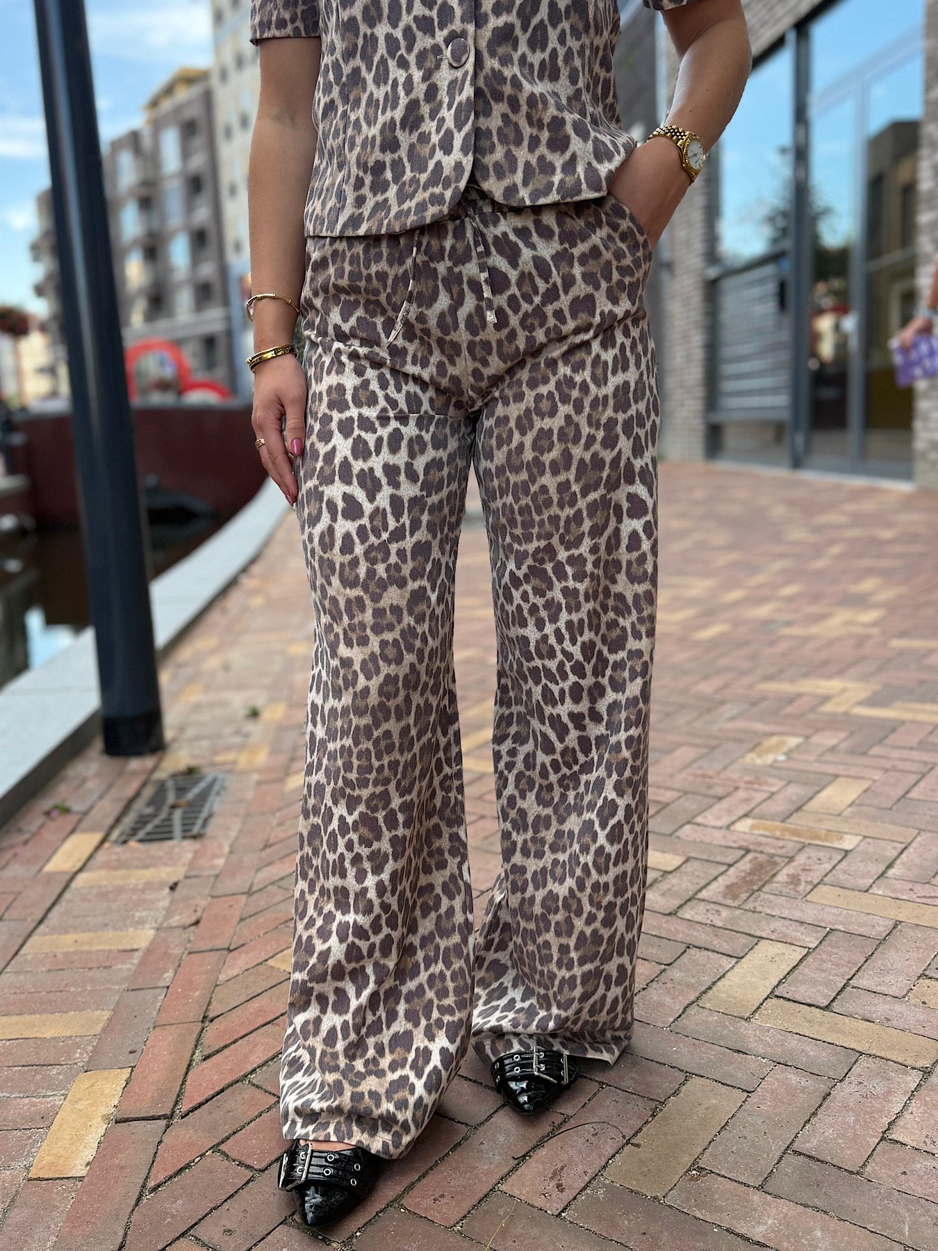 ZM - leopard studio broek