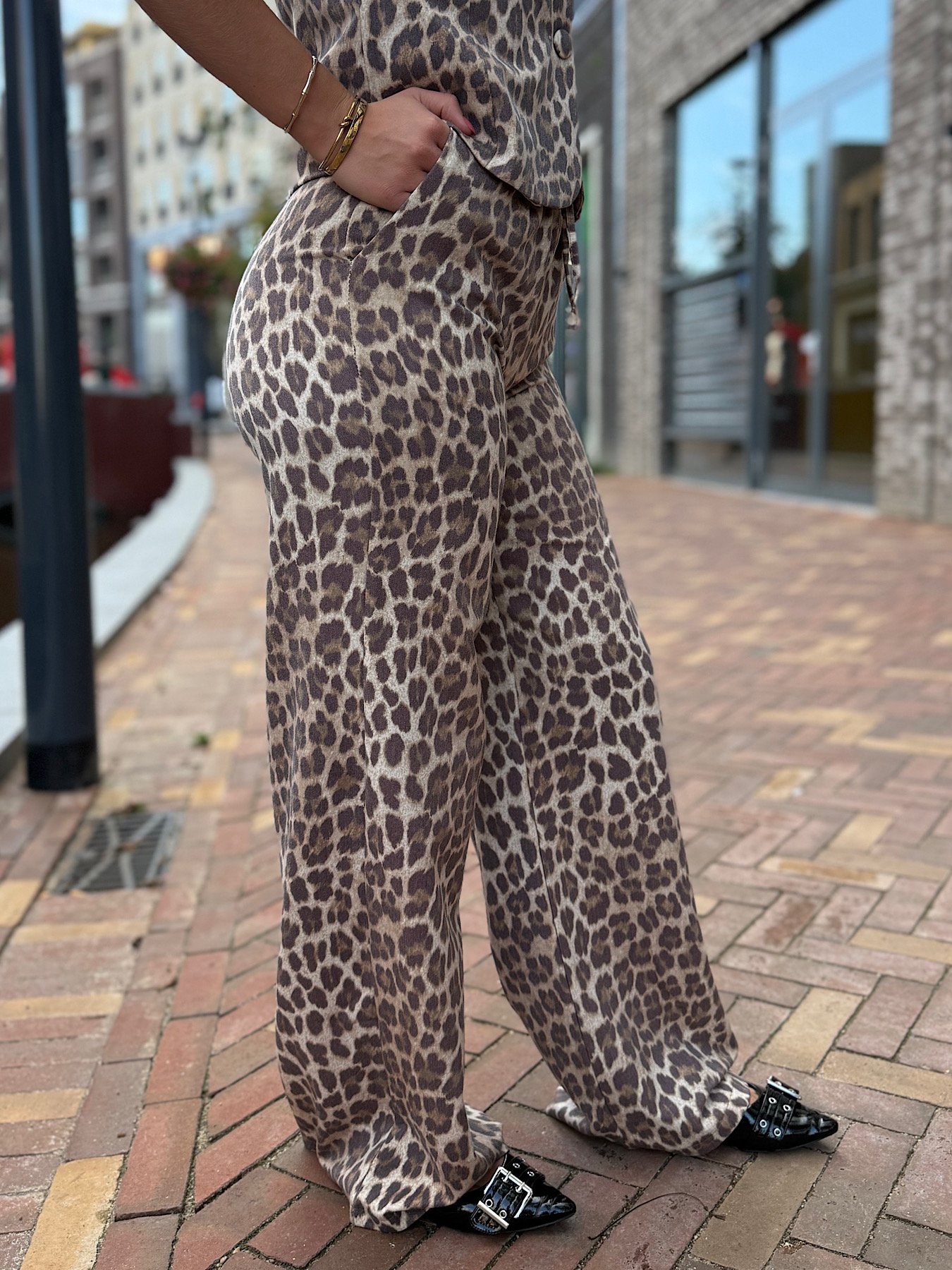 ZM - leopard studio broek