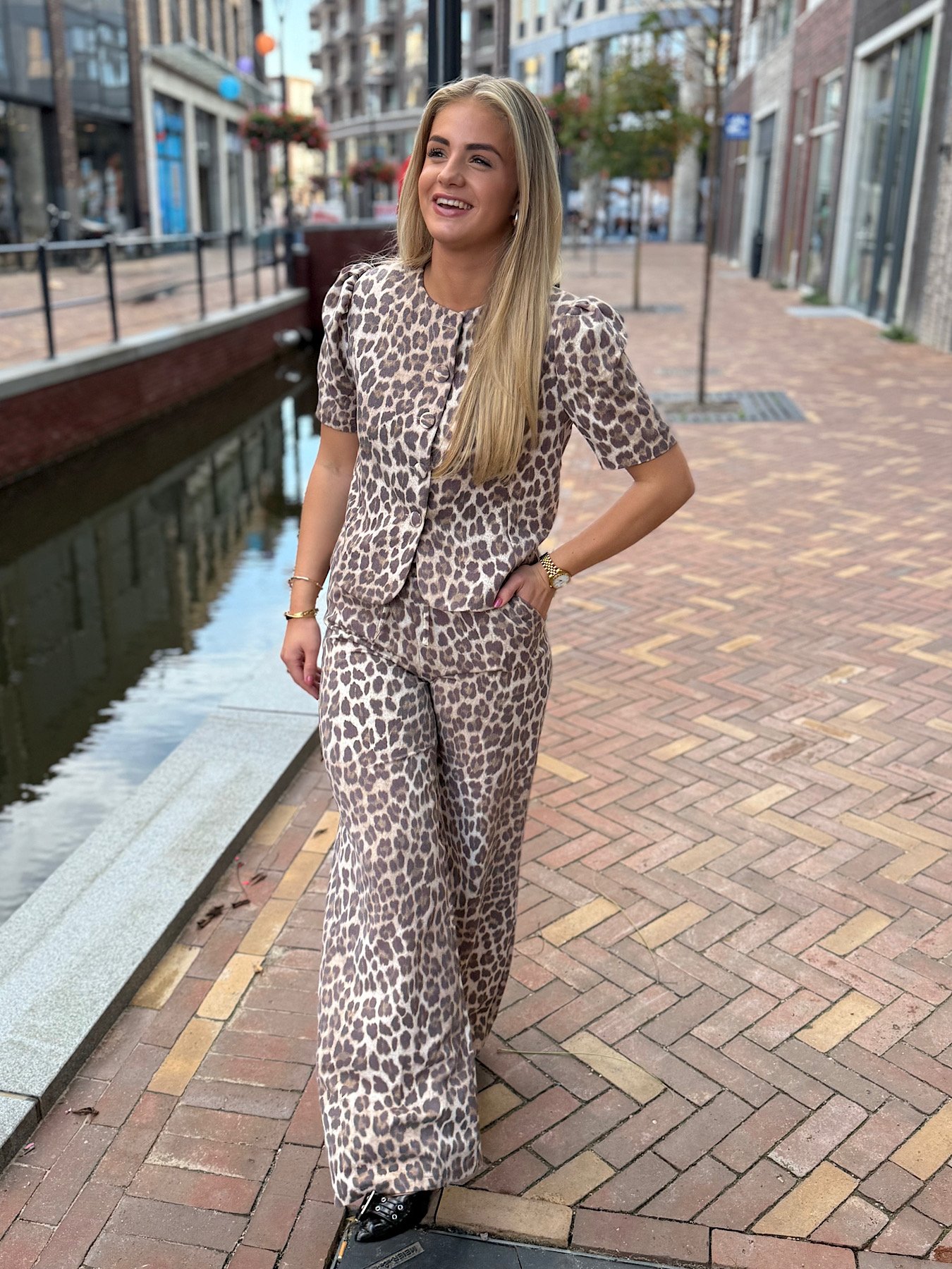ZM - leopard studio broek