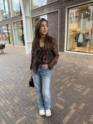 Blauwe straight leg jeans extra tall 6270