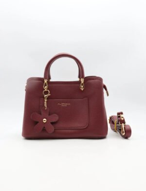 Handtas met vakje 6931 - bordeaux