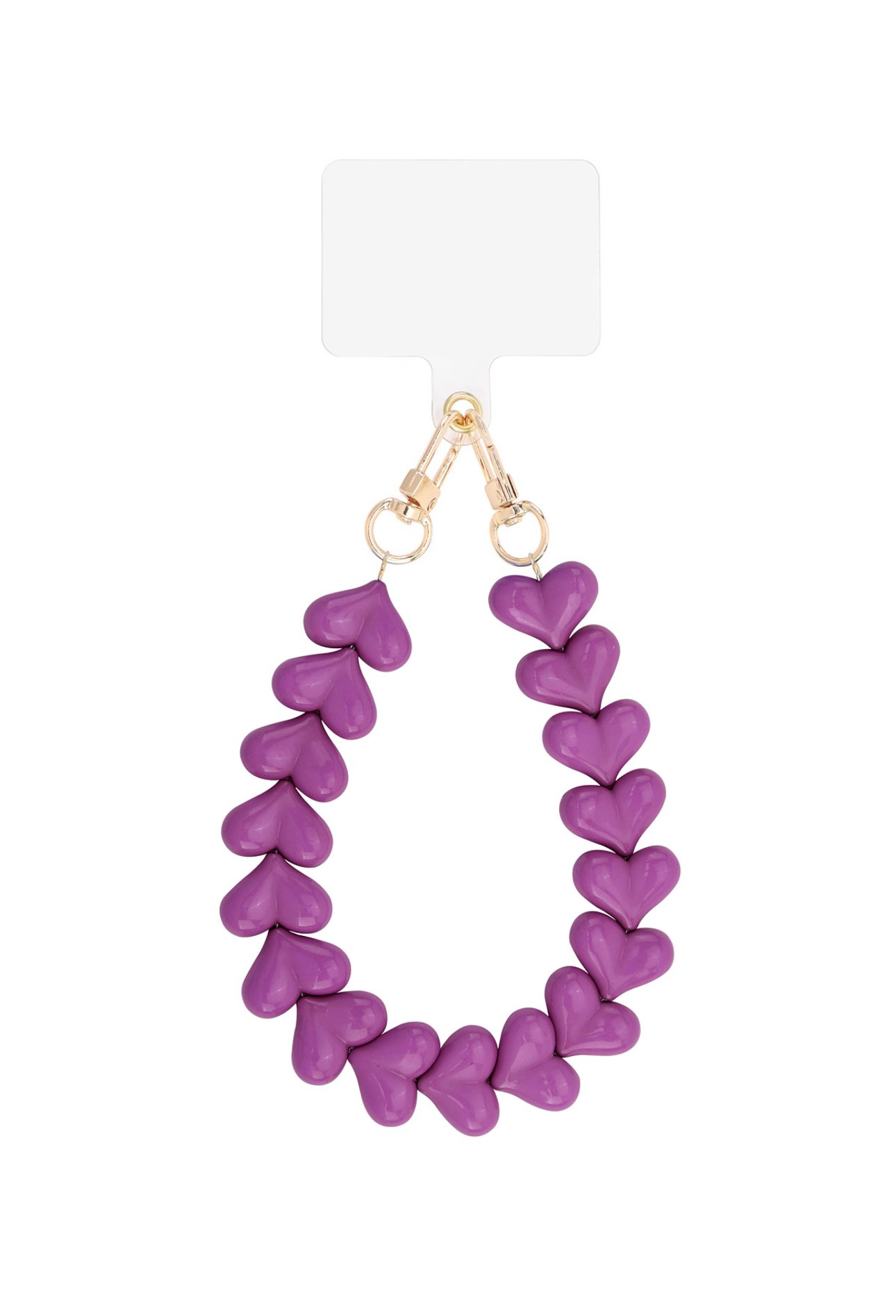 Hart telefoonkoord - paars