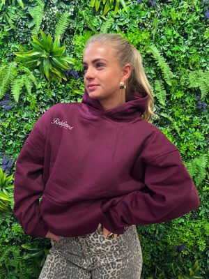 Heart hoodie - bordeaux