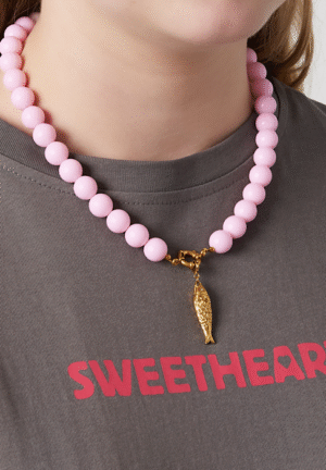 Kleine kralen ketting - bordeaux