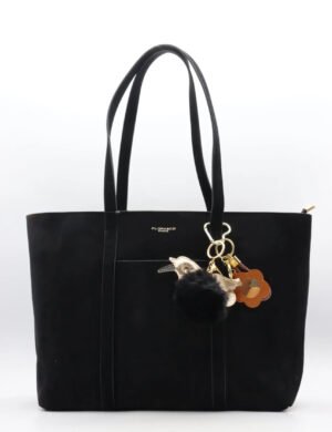 Shopper met charms 7528 - zwart