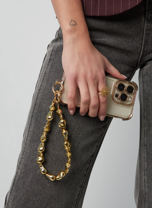 Zilveren telefoonkoord Elegant Edge