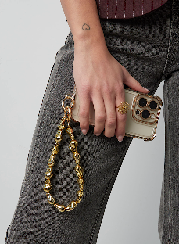 Zilveren telefoonkoord Elegant Edge