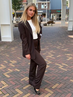 ZM - Bruine highwaist pantalon Zayna