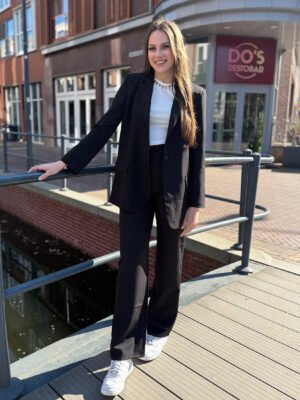 ZM - zwarte highwaist pantalon Zayna