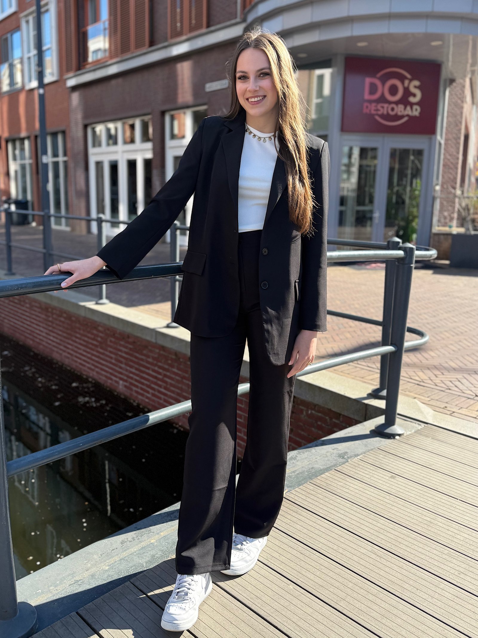 ZM - zwarte highwaist pantalon Zayna