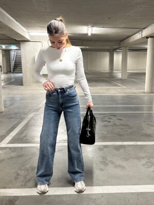 Full length dad fit jeans 6265 - Blauw