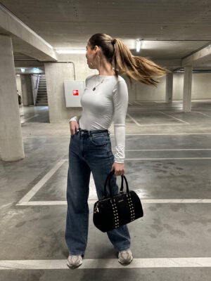 Full length dad fit jeans 6265 - Blauw