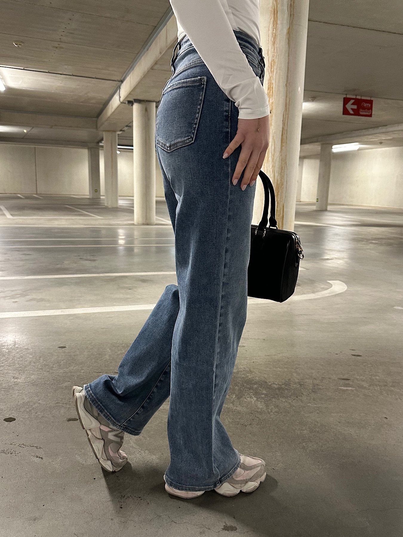 Full length dad fit jeans 6265 - Blauw