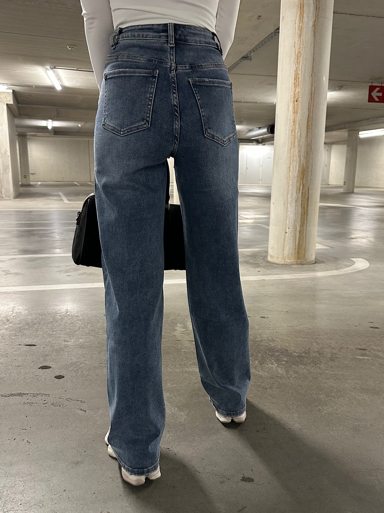 Full length dad fit jeans 6265 - Blauw