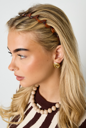 Golvende haarband – grijs Golvende haarband - grijs