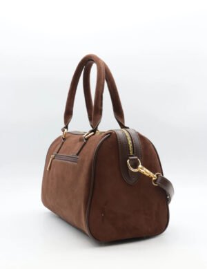 Handtas met studs 1096 - bruin