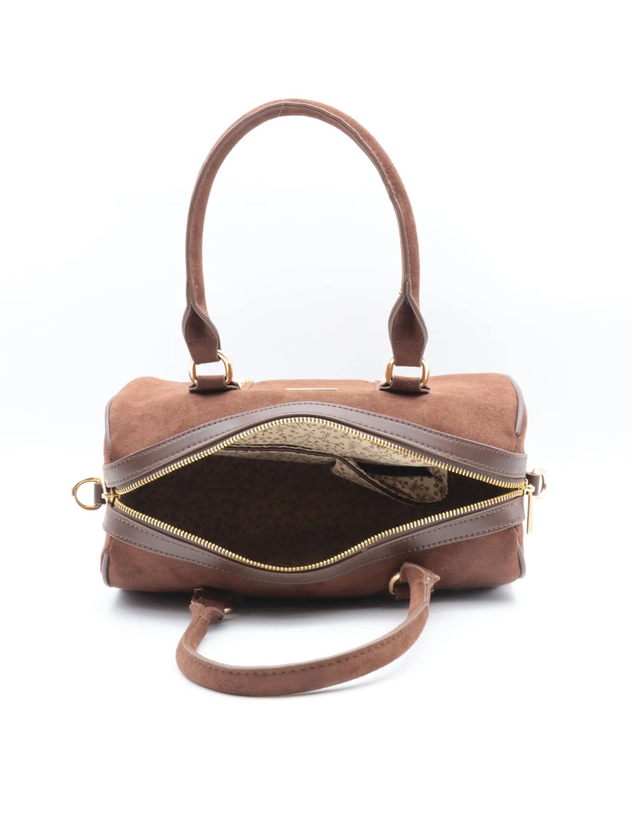 Handtas met studs 1096 - bruin