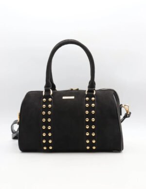 Handtas met studs 1096 - zwart