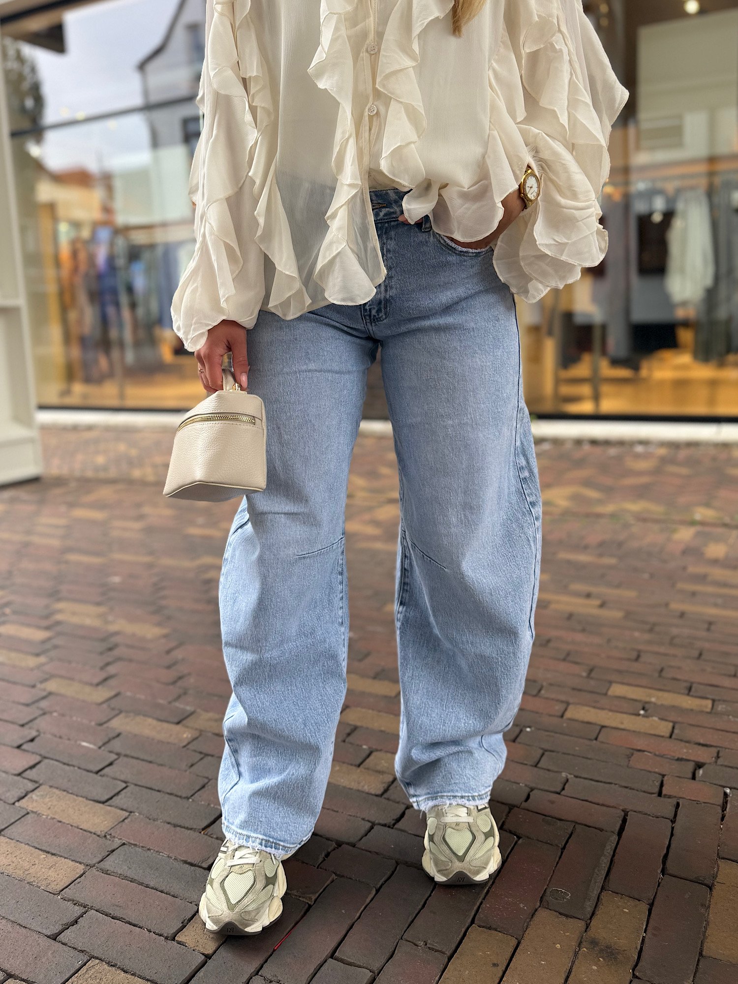 QH - Balloon fit jeans 3717 - Lichtblauw