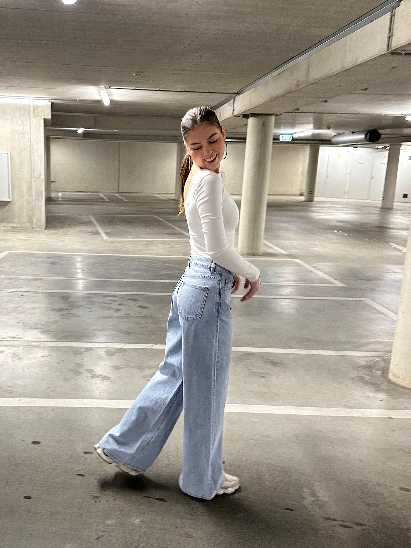 Regular wide leg jeans Z9011 - blauw