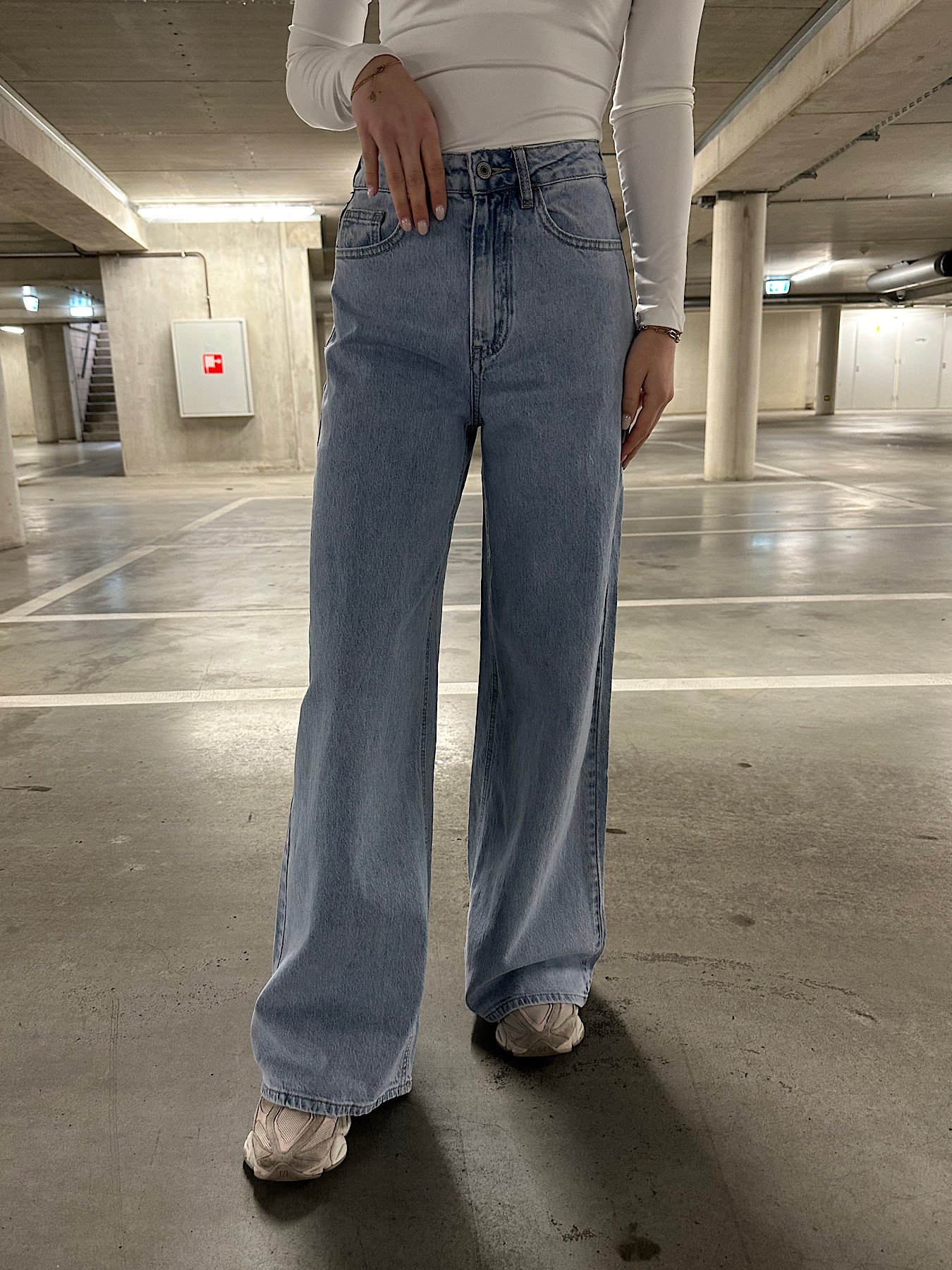 Regular wide leg jeans Z9011 - blauw