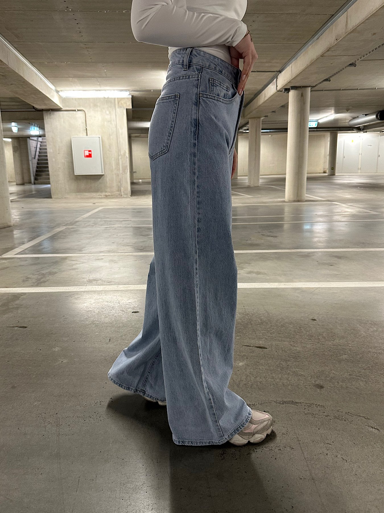 Regular wide leg jeans Z9011 - blauw