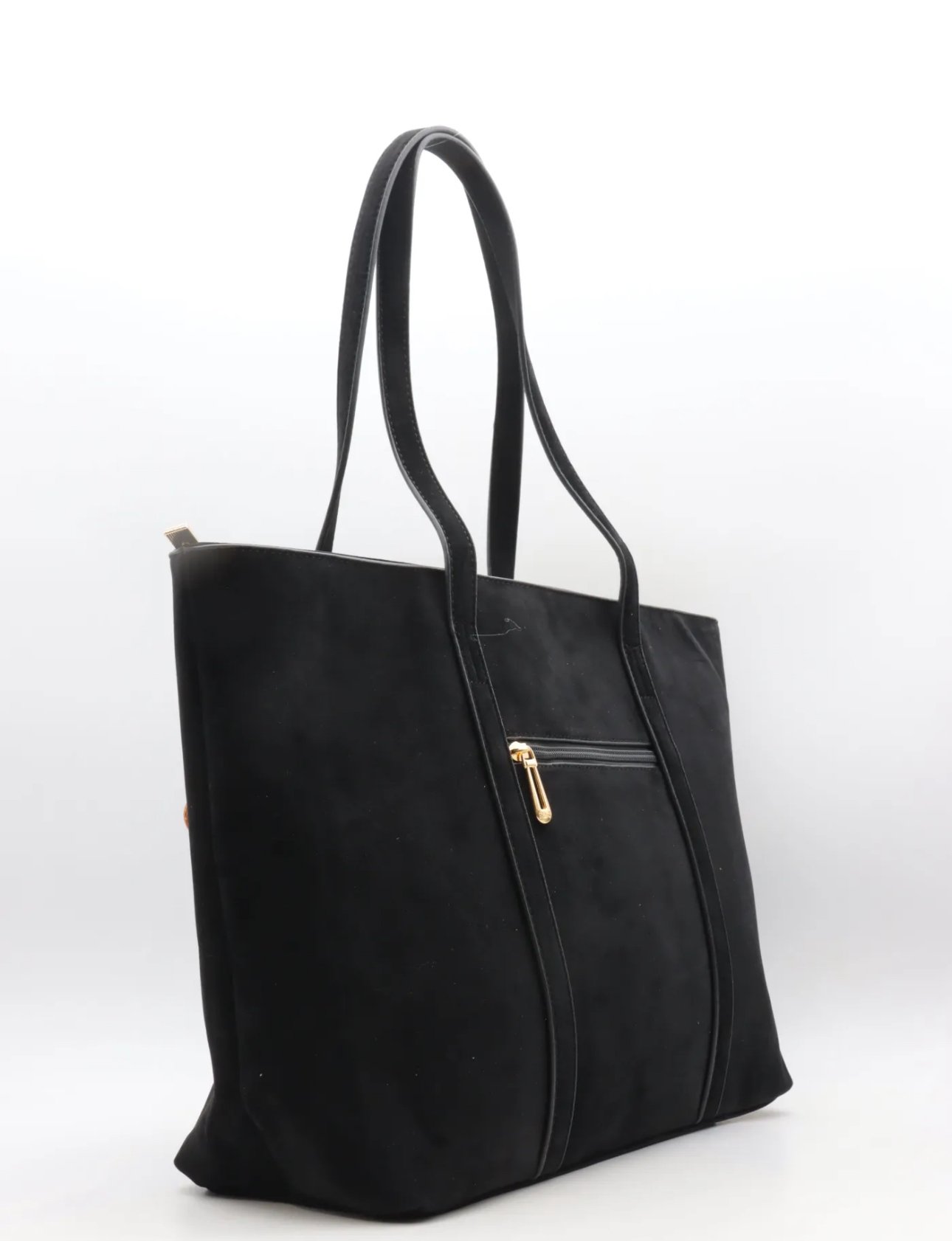 Shopper met charms 7528 - zwart