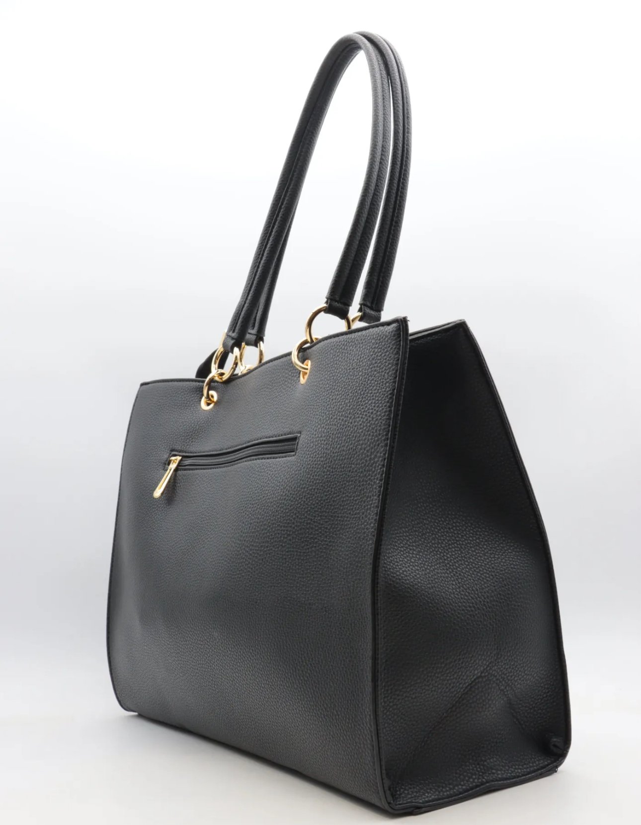 Shopper met gouden studs 7502 - zwart