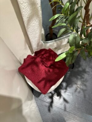 Bordeaux gebreide trui LUMI