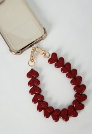 Hart telefoonkoord - beige