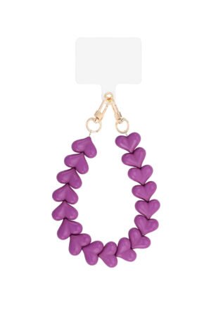 Hart telefoonkoord - paars