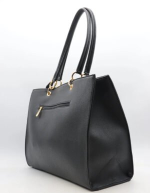 Shopper met gouden studs 7502 - zwart